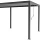 Pérgula bioclimática autoportante NEWSTEEL em aço galvanizado antracite 3 × 5,8 m A.250 cm – X-METAL