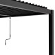 Pérgula bioclimática autoportante em alumínio antracite 5,8x3 m A.250 cm – X-METAL