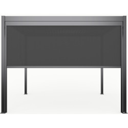 Estore lateral motorizado antracite 270 cm para pérgula bioclimática em alumínio X-METAL