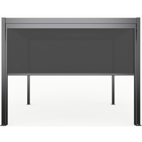 Estore lateral motorizado antracite 270 cm para pérgula bioclimática em alumínio X-METAL