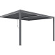 Pérgula bioclimática de parede em alumínio antracite 3×3 m A.250 cm – X-METAL