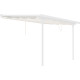 Tela de sombreamento retrátil bege para pérgula 3,75 × 2,55 m - X-Metal