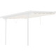 Tela de sombreamento retrátil bege para pérgula 3,05 × 3,14 m - X-Metal