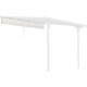 Tela de sombreamento retrátil bege para pérgula 3,05 × 3,14 m - X-Metal