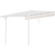 Tela de sombreamento retrátil bege para pérgula 3,05 × 3,14 m - X-Metal