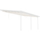 Tela de sombreamento retrátil bege para pérgula 3,05 × 6,18 m - X-Metal