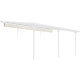 Tela de sombreamento retrátil bege para pérgula 3,05 × 6,18 m - X-Metal