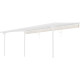 Tela de sombreamento retrátil bege para pérgula 3,05 × 6,18 m - X-Metal