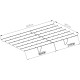 Tela de sombreamento retrátil bege para pérgula 3,05 × 6,18 m - X-Metal