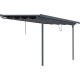 Tela de sombreamento retrátil antracite para pérgula 3,75x2,55 m – X-METAL