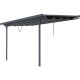 Tela de sombreamento retrátil antracite para pérgula 3,75x2,55 m – X-METAL