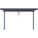 Tela de sombreamento retrátil antracite para pérgula 3,75x2,55 m – X-METAL