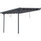 Tela de sombreamento retrátil antracite para pérgula 3,75x2,55 m – X-METAL