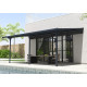 Tela de sombreamento retrátil antracite para pérgola 3,05 × 5,57 m - X-Metal