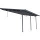 Tela de sombreamento retrátil antracite para pérgola 3,05 × 5,57 m - X-Metal