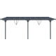 Tela de sombreamento retrátil antracite para pérgola 3,05 × 5,57 m - X-Metal