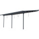 Tela de sombreamento retrátil antracite para pérgola 3,05 × 5,57 m - X-Metal