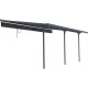 Tela de sombreamento retrátil antracite para pérgola 3,05 × 5,57 m - X-Metal