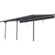 Tela de sombreamento retrátil antracite para pérgola 3,05 × 5,57 m - X-Metal