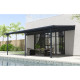 Tela de sombreamento retrátil antracite para pérgola 3,05 × 6,18 m - X-Metal