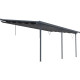 Tela de sombreamento retrátil antracite para pérgola 3,05 × 6,18 m - X-Metal