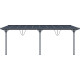 Tela de sombreamento retrátil antracite para pérgola 3,05 × 6,18 m - X-Metal