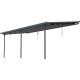 Tela de sombreamento retrátil antracite para pérgola 3,05 × 6,18 m - X-Metal
