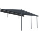 Tela de sombreamento retrátil antracite para pérgola 3,05 × 6,18 m - X-Metal