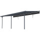 Tela de sombreamento retrátil antracite para pérgola 3,05 × 6,18 m - X-Metal