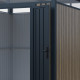 Abrigo de jardim em aço galvanizado 0,4 mm WOODSTEEL 4,5 m² + kit de fixação – X-METAL