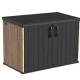Baú de armazenamento em resina com efeito madeira WOODIZY 2300 L – Jobu