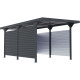 Paredes adicionais em aço galvanizado de 0,4mm para carports de telhado plano - X-METAL