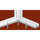Abrigo de jardim modular com isolamento 2x1 antracite e branco - piso incluído - Everbox