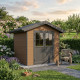 Abrigo de jardim em madeira compósita 28mm aspeto madeira 4,77m² PREMIUM - Woodlife Garden