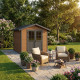 Abrigo de jardim em madeira compósita 28mm aspeto madeira 4,77m² PREMIUM - Woodlife Garden