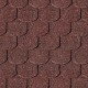 Telhas betuminosas vermelhas tipo cauda de castor – 3 m²