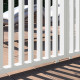 Painel lateral branco de 1m com grelhas verticais - OMBREA VS