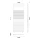 Painel lateral com persiana OMBREA VS 1m - Antracite
