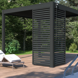 Painel lateral com persiana OMBREA VS 1m - Antracite