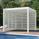 Painel lateral com persiana de 1 m OMBREA VS - Branco