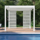 Painel lateral com persiana de 1 m OMBREA VS - Branco