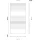 Painel lateral com grelha 1,33m OMBREA VS - Antracite