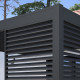 Painel lateral com grelha 1,33m OMBREA VS - Antracite