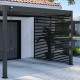 Painel lateral com grelha 1,33m OMBREA VS - Antracite