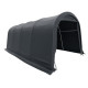 Garagem desmontável 6,1 x 3 m – 18,3 m² em aço galvanizado + PES e polietileno cinzento – Jôbu