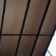 Carport em alumínio antracite 3x4,34m e policarbonato 6mm X-METAL