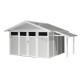 Toldo para abrigo de jardim em PVC Grosfillex