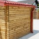 Kit de caleiras vermelho - pack pronto a instalar para abrigo Gardy Shelter 9m²