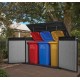 Cofre de jardim em resina brossée Brossium 2100L - Keter