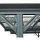 Carport duplo em alumínio antracite e policarbonato 6mm X-METAL